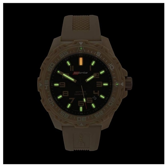 Isobrite ISO304 Valor Series Tan/Black T100 Watch - Picture 2 of 6